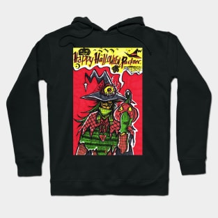 Halloween Creepy Cowboy Scarecrow Hoodie